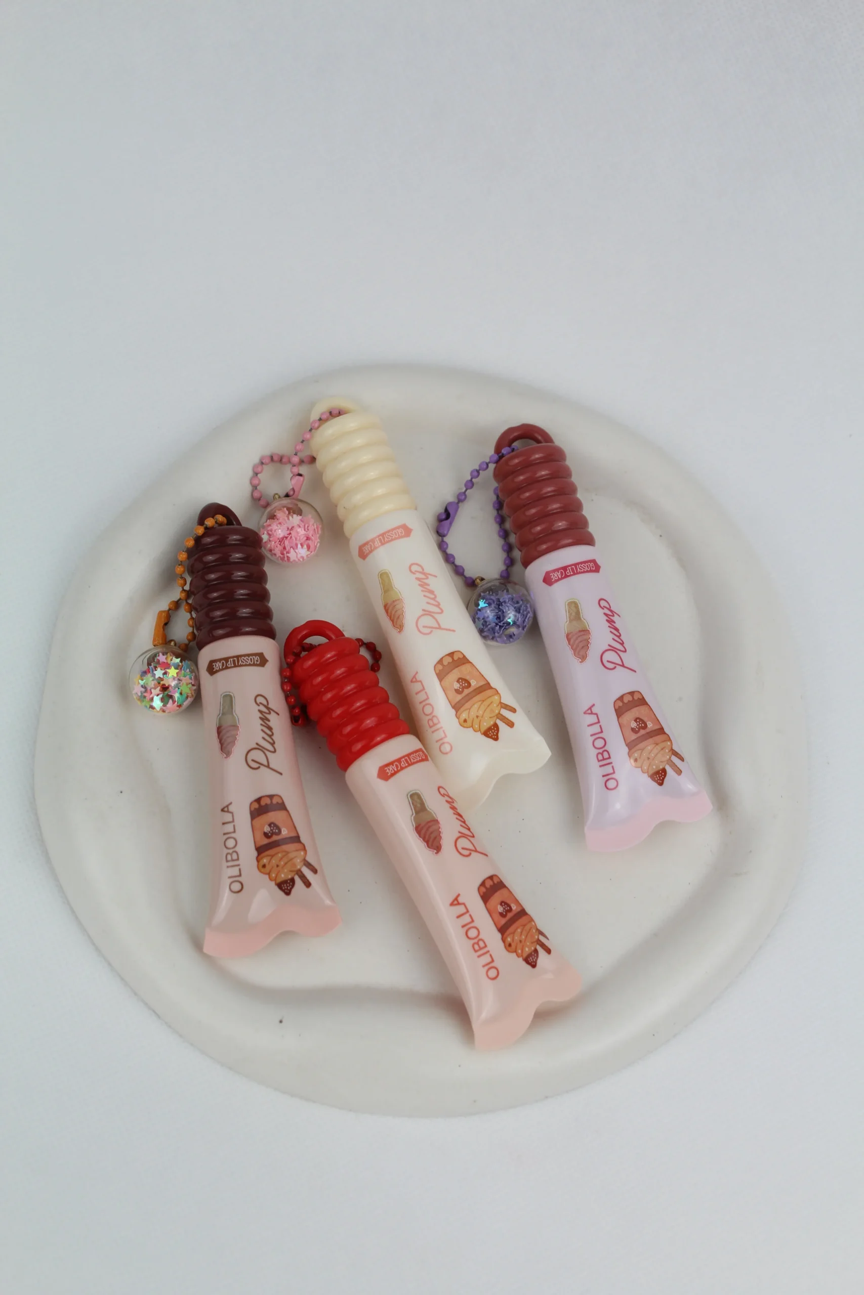 لیپ گلاس طرح بستنی اولی بولا